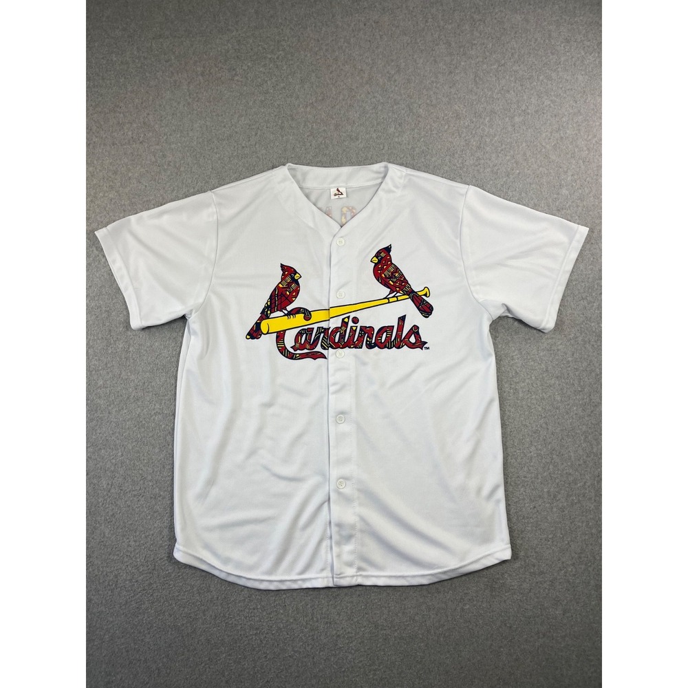 St Louis Cardinals Hawaiian Heritage Jersey Mens XL White Kolten Wong SGA